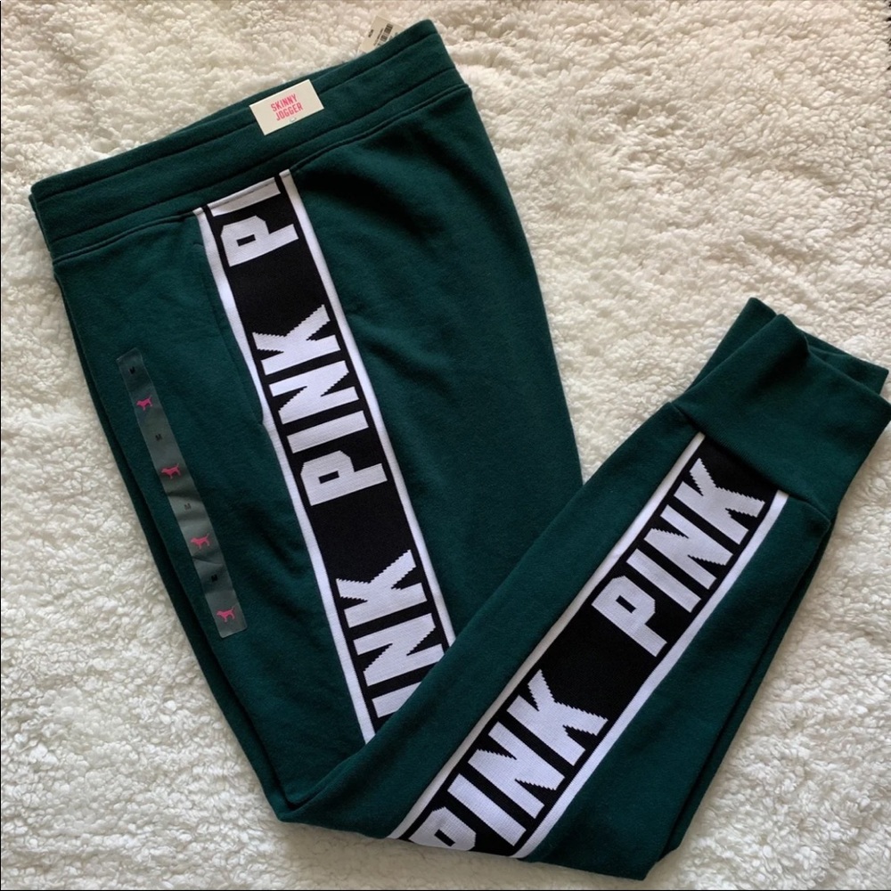 SOLD. NEW VS PINK SKINNY JOGGER (M) - Picture 2 of 4